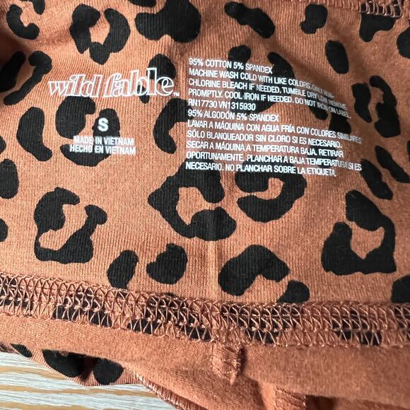 Wild Fable Women's Brown Leopard High-Waisted Classic Leggings - Small - NWT - Picture 2 of 7